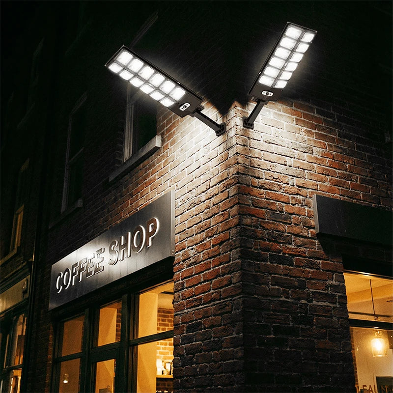 FAMCDC 504 LED Solar Wall Light With Motion Sensor Outdoor And 3 Modes