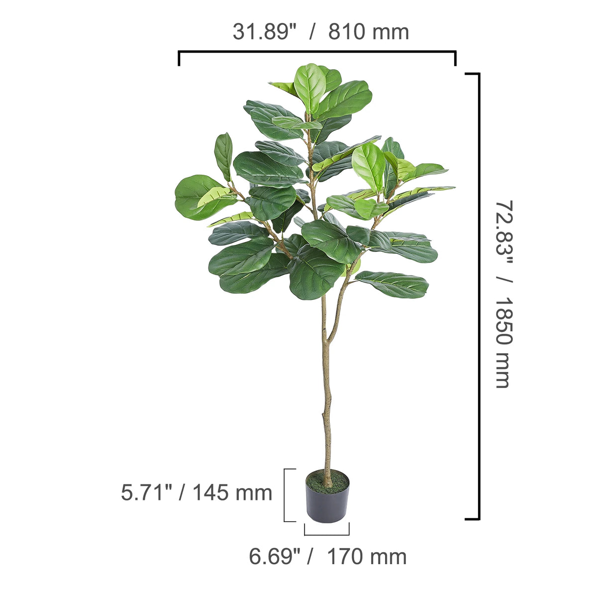 SucceBuy Artificial Olive Tree With Secure Anti Tip Protection