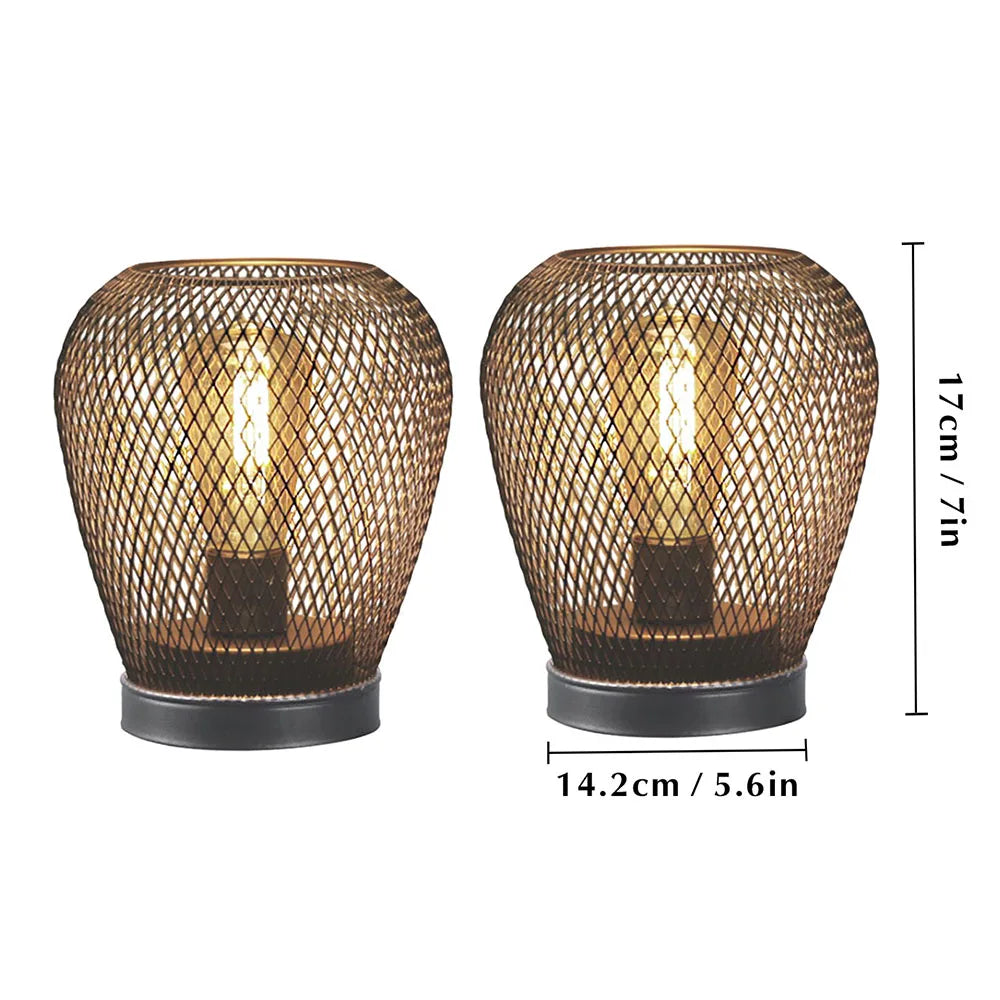 Newimage Nordic Metal Candle Holder LED Lantern Home Decor