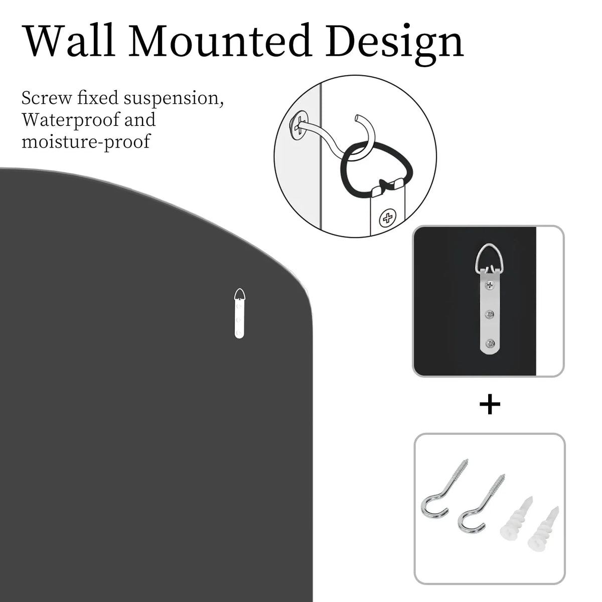 Arched Glass Wall Mirror Venetian Accent For Living Room