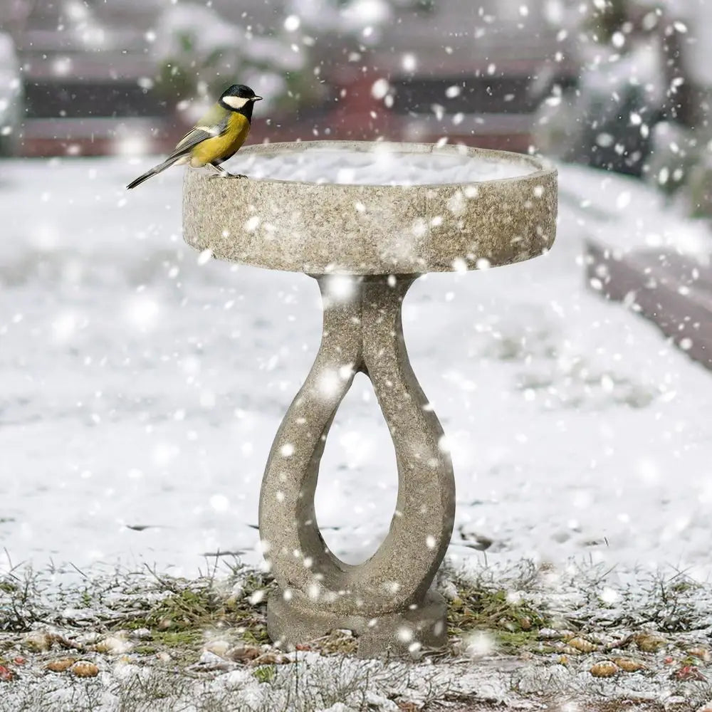 Elegant Weather Resistant Bird Bath For Outdoor Gardens And Patios