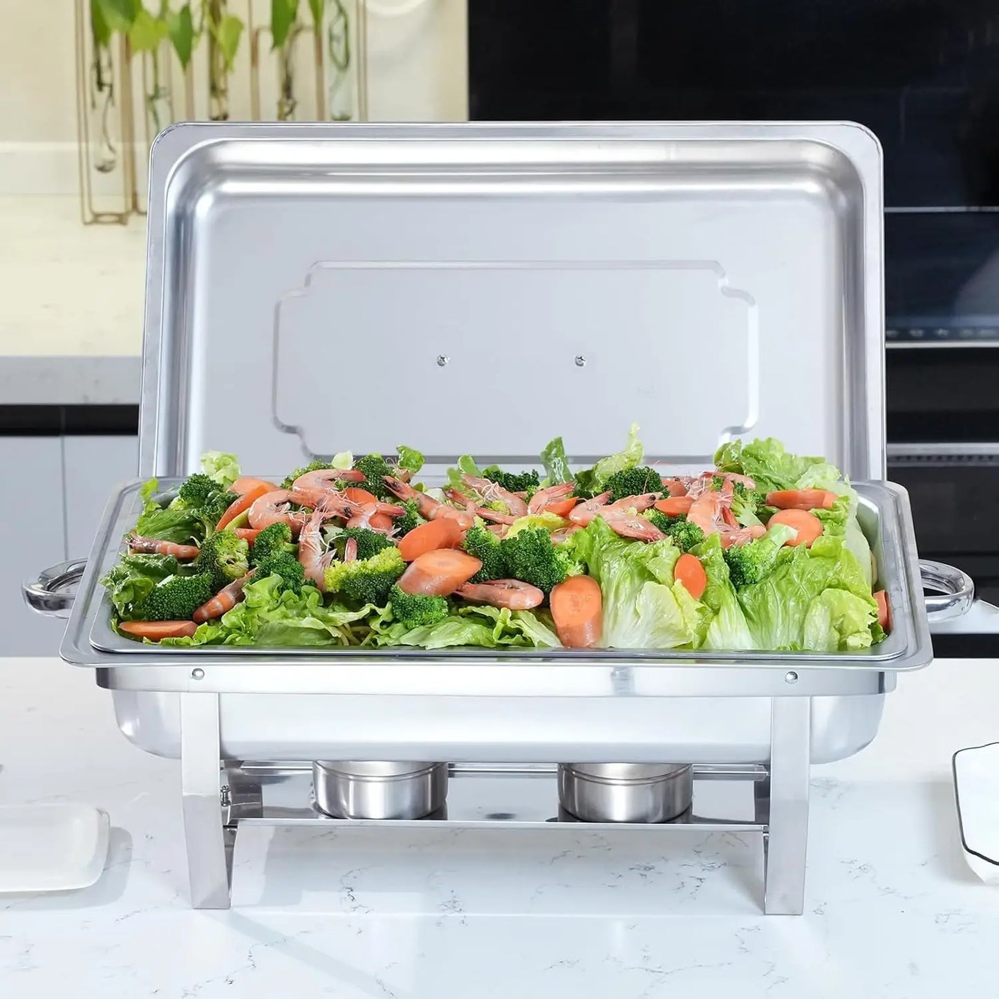 Electric Stainless Steel Chafing Dish Buffet Set For Catering