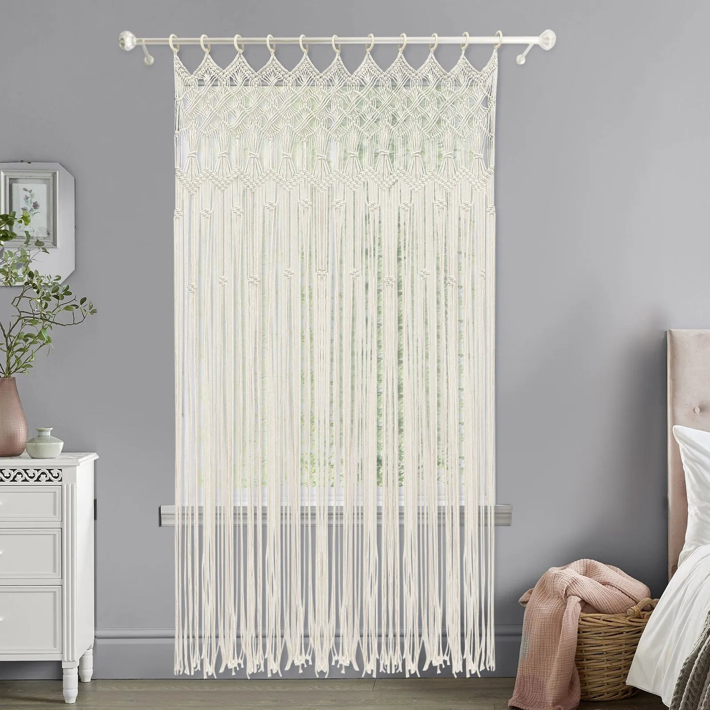 Bymaocar Macrame Wall Hangings Boho Tapestry Curtain