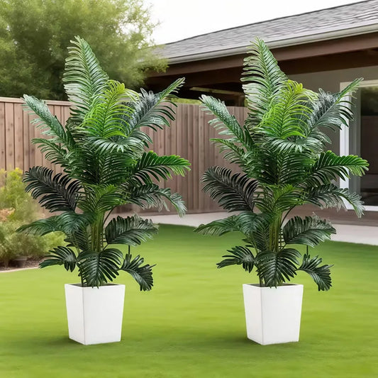 Lifelike Artificial Palm Tree Decoration For Indoor And Outdoor Use