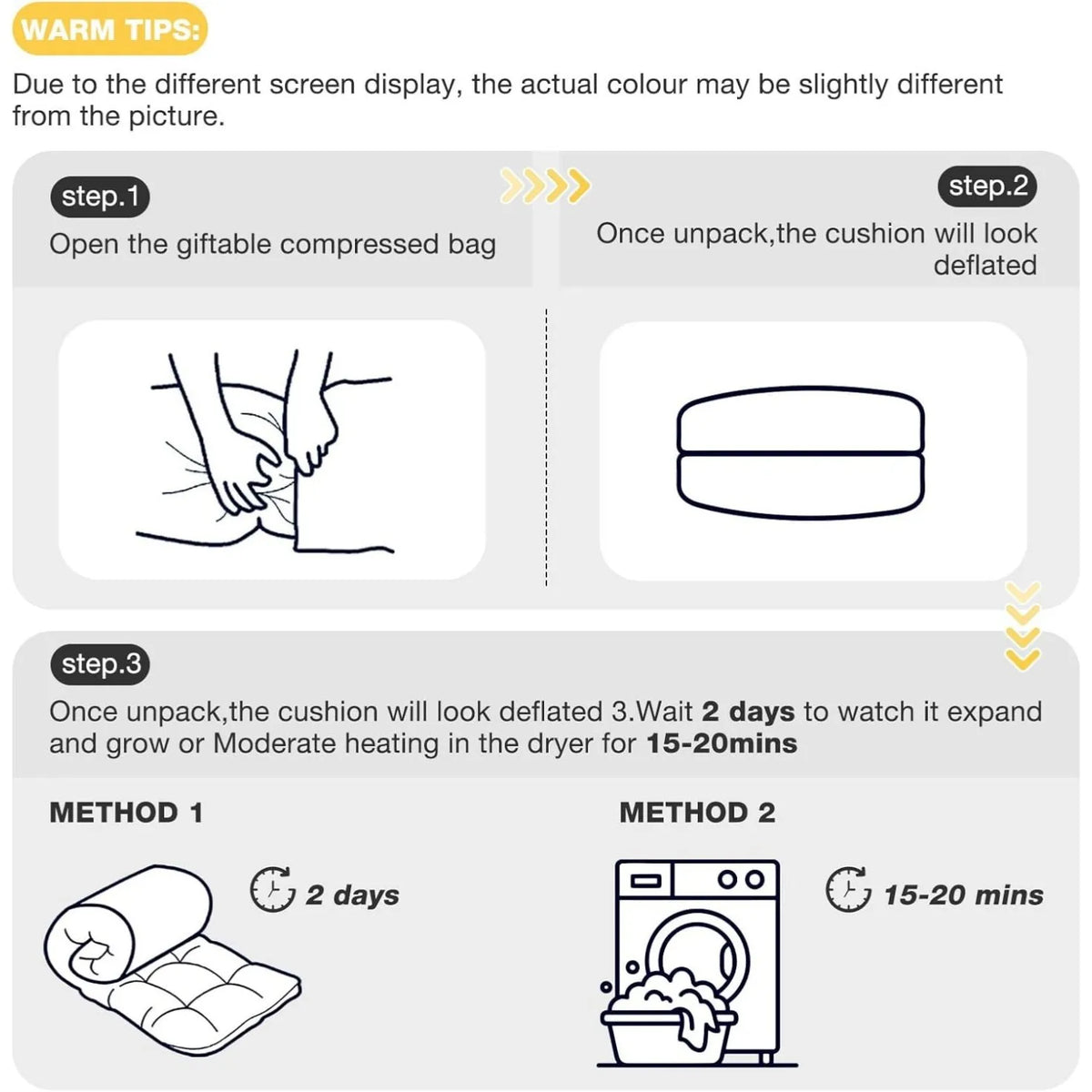 Aoxun Waterproof Outdoor Chaise Lounge Cushion with Storage Pocket, Replacement Patio Lounge Chair Pad with Ties, Grey (1-Pack / 2-Pack Options)