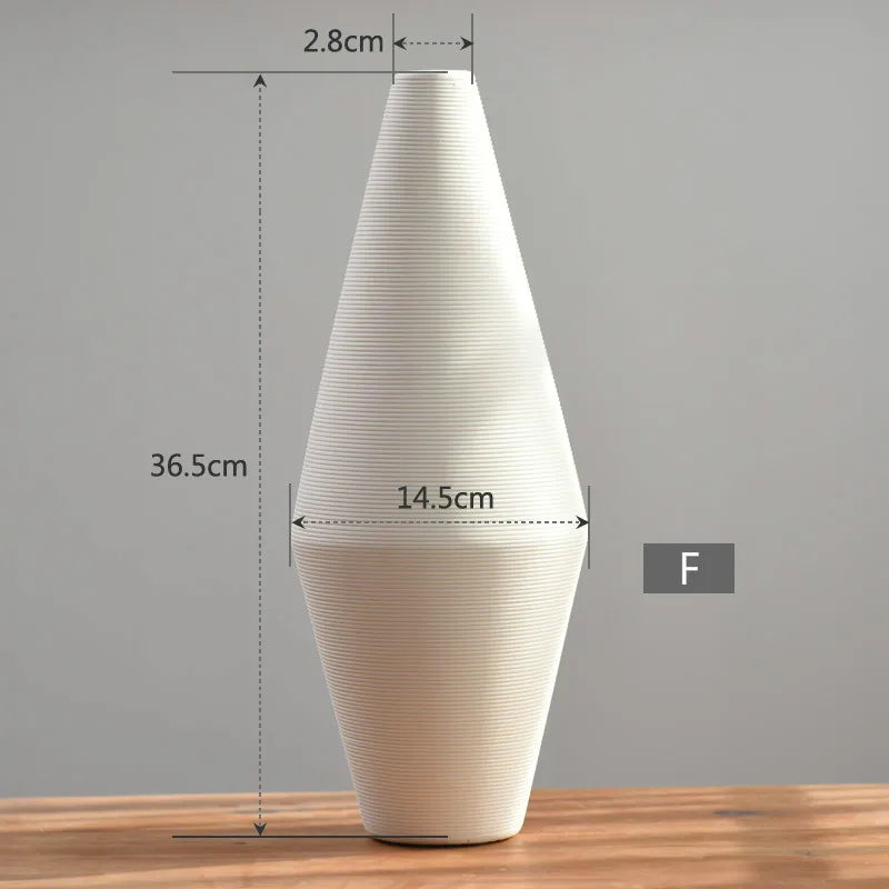Enhancement Nordic Ceramic Flower Vase European Style Porcelain Table Decor