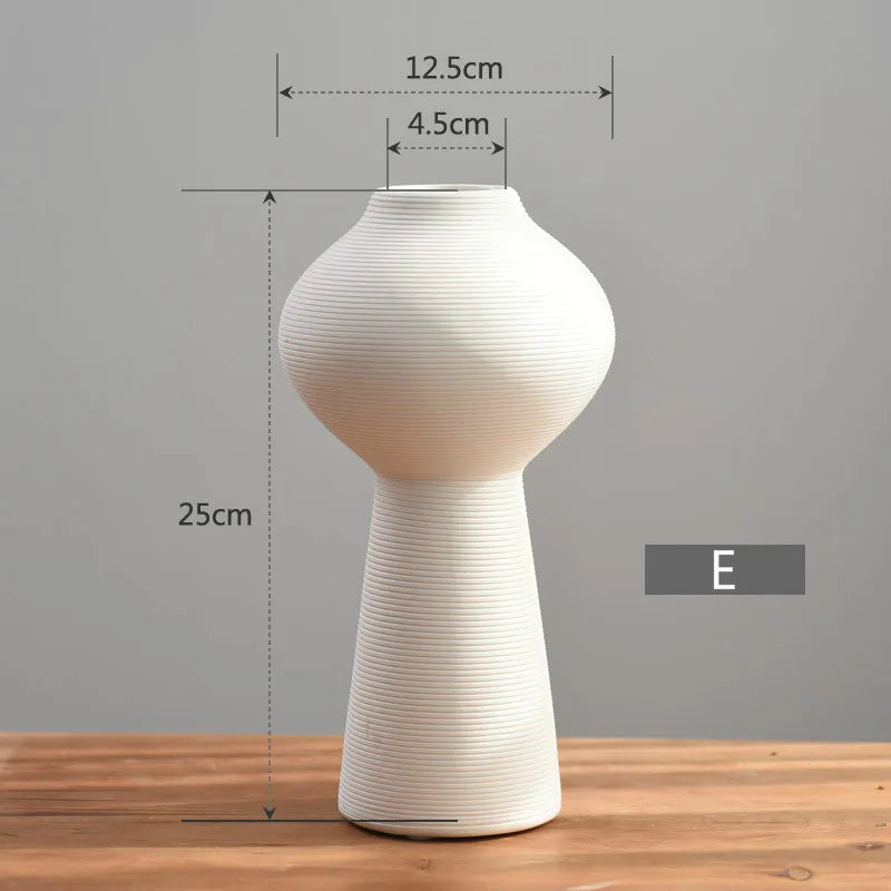 Enhancement Nordic Ceramic Flower Vase European Style Porcelain Table Decor