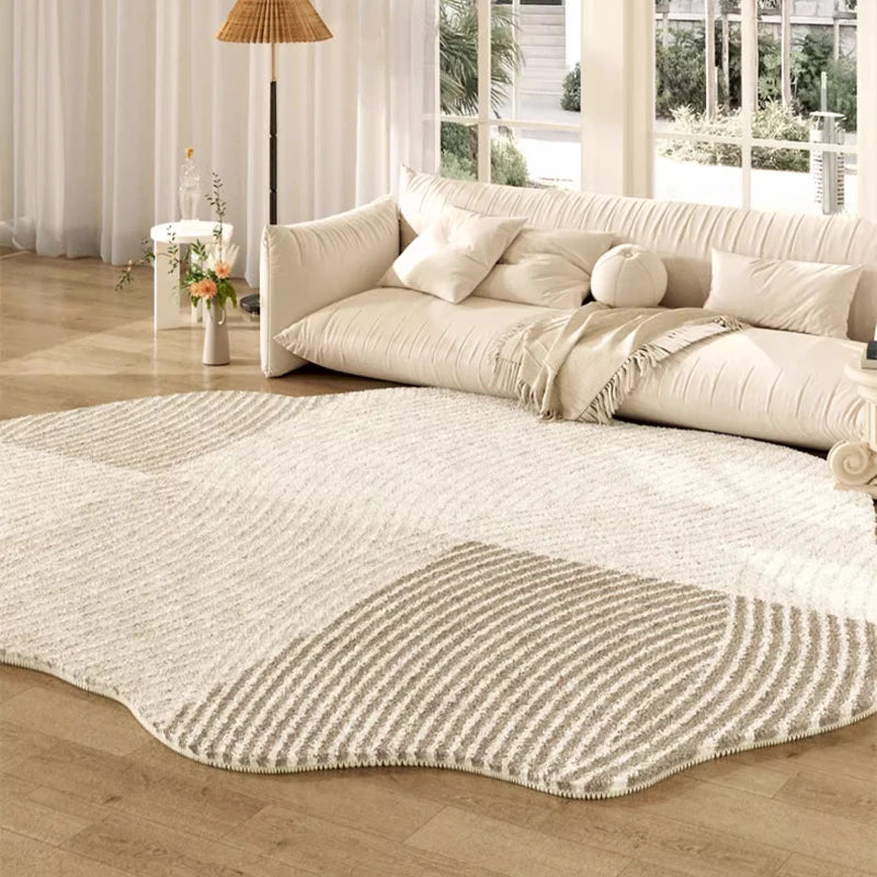 French Style Plush Rug For Living Room And Bedroom Washable