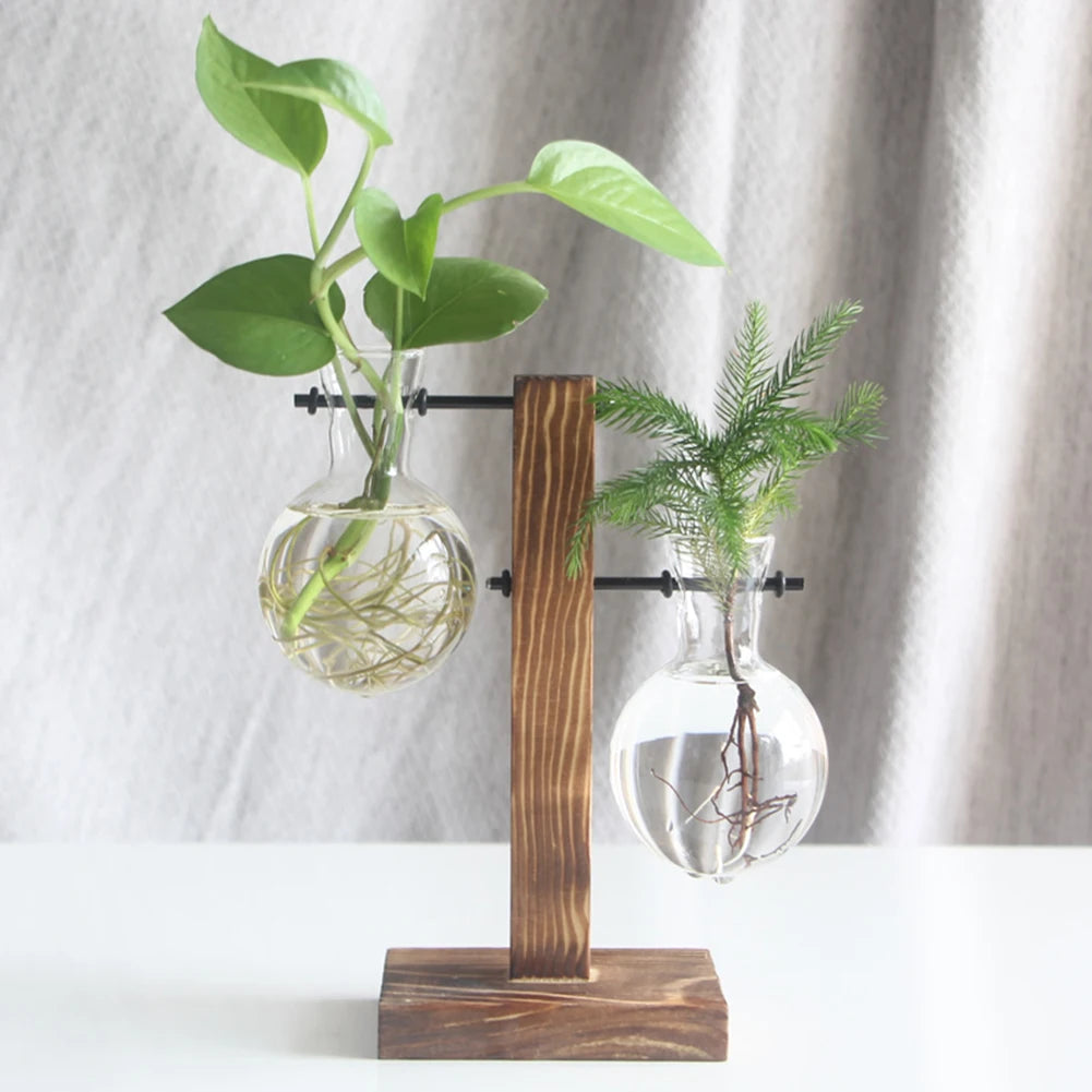Bonsai Flower Pot Bulb Glass Plant Propagation Station Hydroponic Plant Vase for Home Office Decoration Plant Lover Gifts