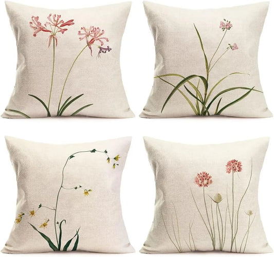 Klimt Style Beautiful Women Decorative Pillow Covers Set