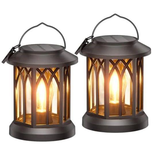 Outdoor Solar Lanterns Waterproof Upgraded Hanging Lights For Garden
