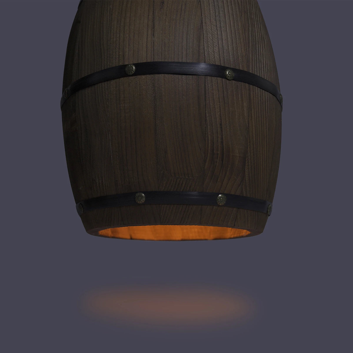 Retro Wood Wine Barrel Pendant Light，Industrial Ceiling Lamp ，Vintage Chandelier Light Fixtures for Bar Cafe Home Restaurant