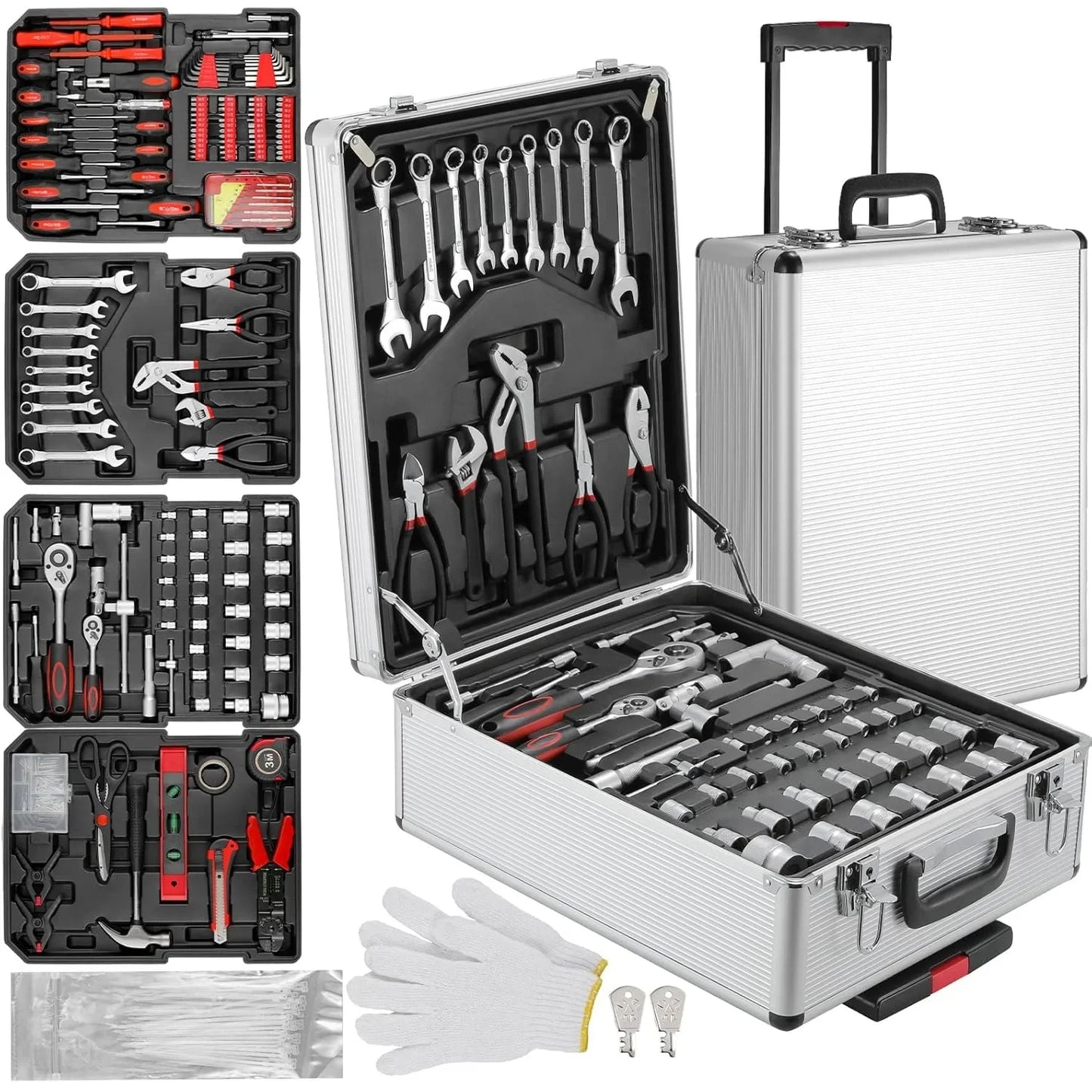 TLGREEN 799 Piece Tool Set With Case For Home Repair