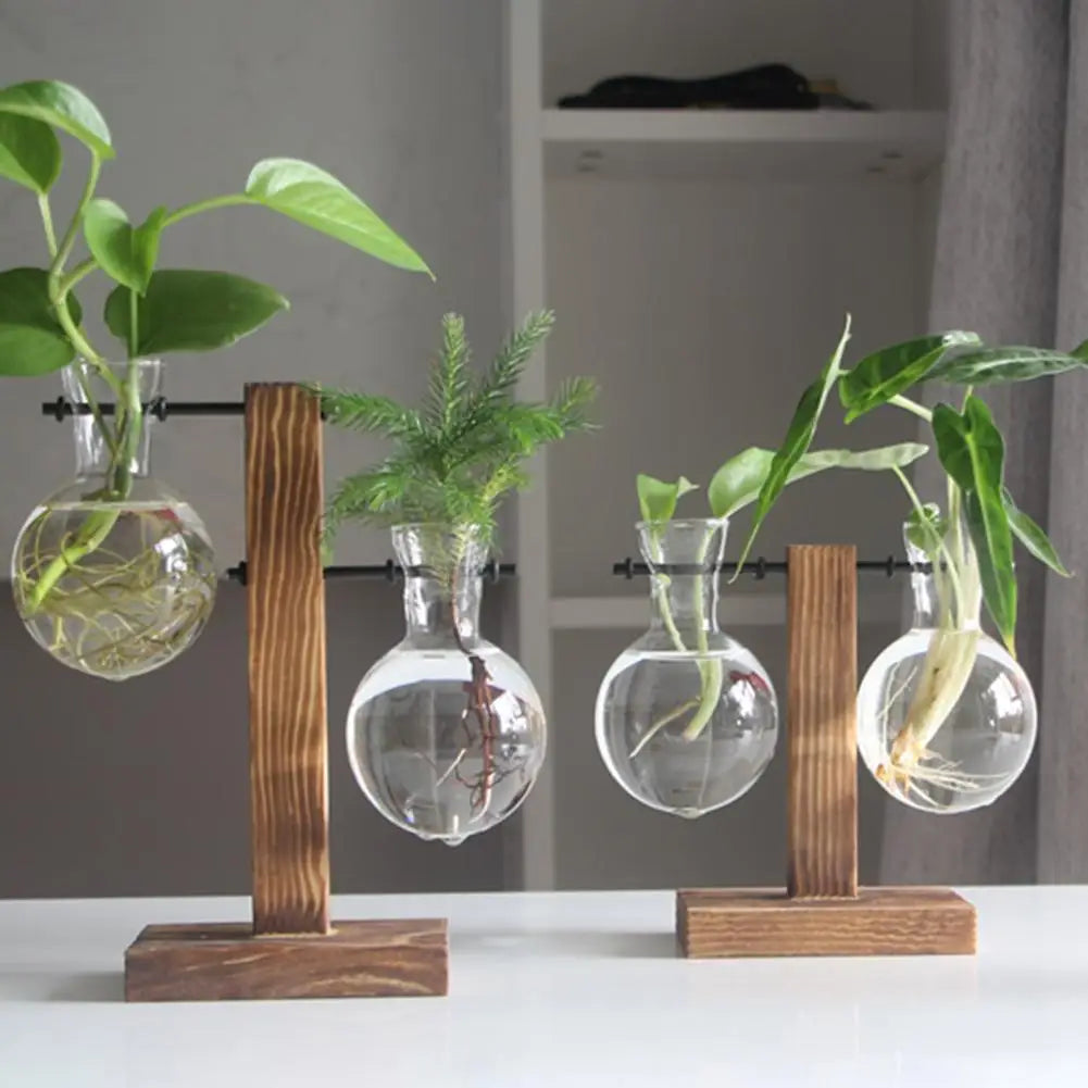 Bonsai Flower Pot Bulb Glass Plant Propagation Station Hydroponic Plant Vase for Home Office Decoration Plant Lover Gifts