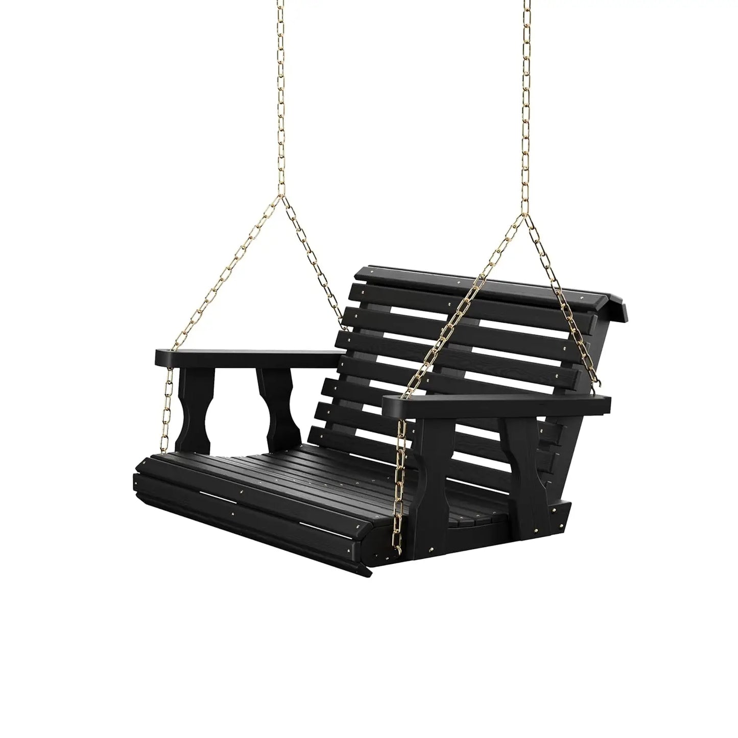 Heavy Duty 700Lb Rollback Porch Swing With Chains Outdoor