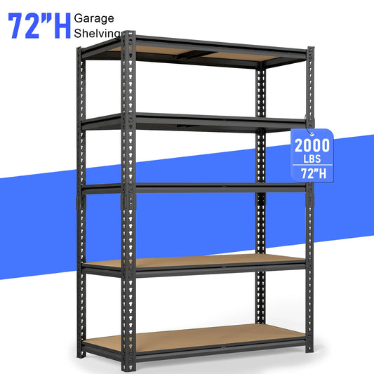 Heavy-Duty Industrial Metal Storage Shelves For Garage And Warehouse