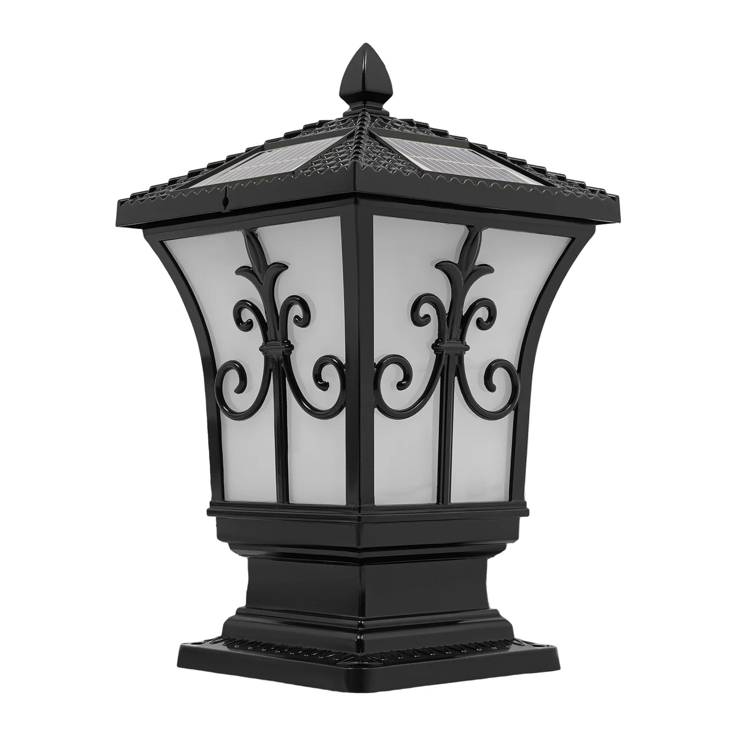 Outdoor Solar Post Light IP44 Waterproof, Remote Control