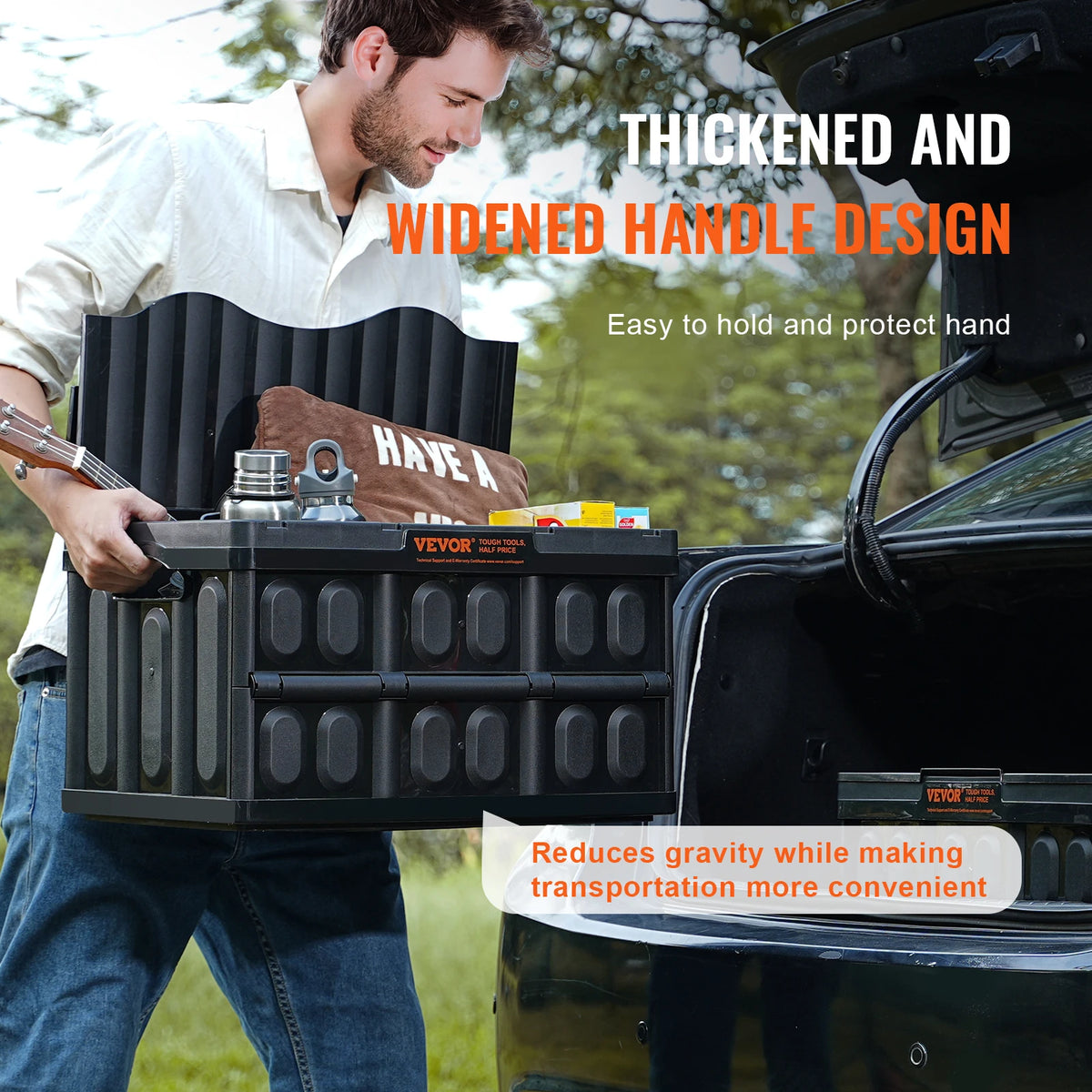 SucceBuy Collapsible Stackable Storage Crates With Lids for Garage