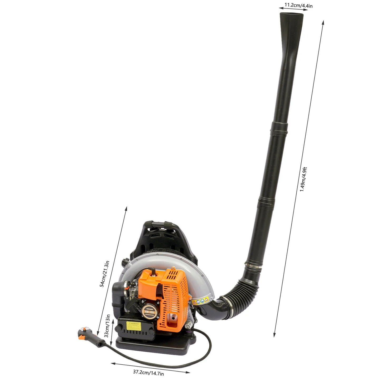 Gasoline Powered Backpack Leaf Blower For Road Sweep Snow Removal