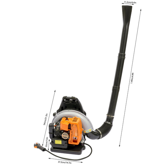 Gasoline Powered Backpack Leaf Blower For Road Sweep Snow Removal