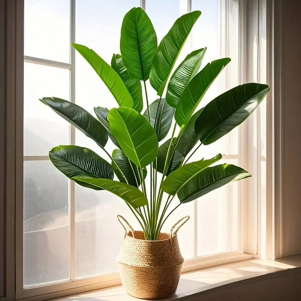 Artificial Palm Tree 18 Leaves Real Touch Home Decor