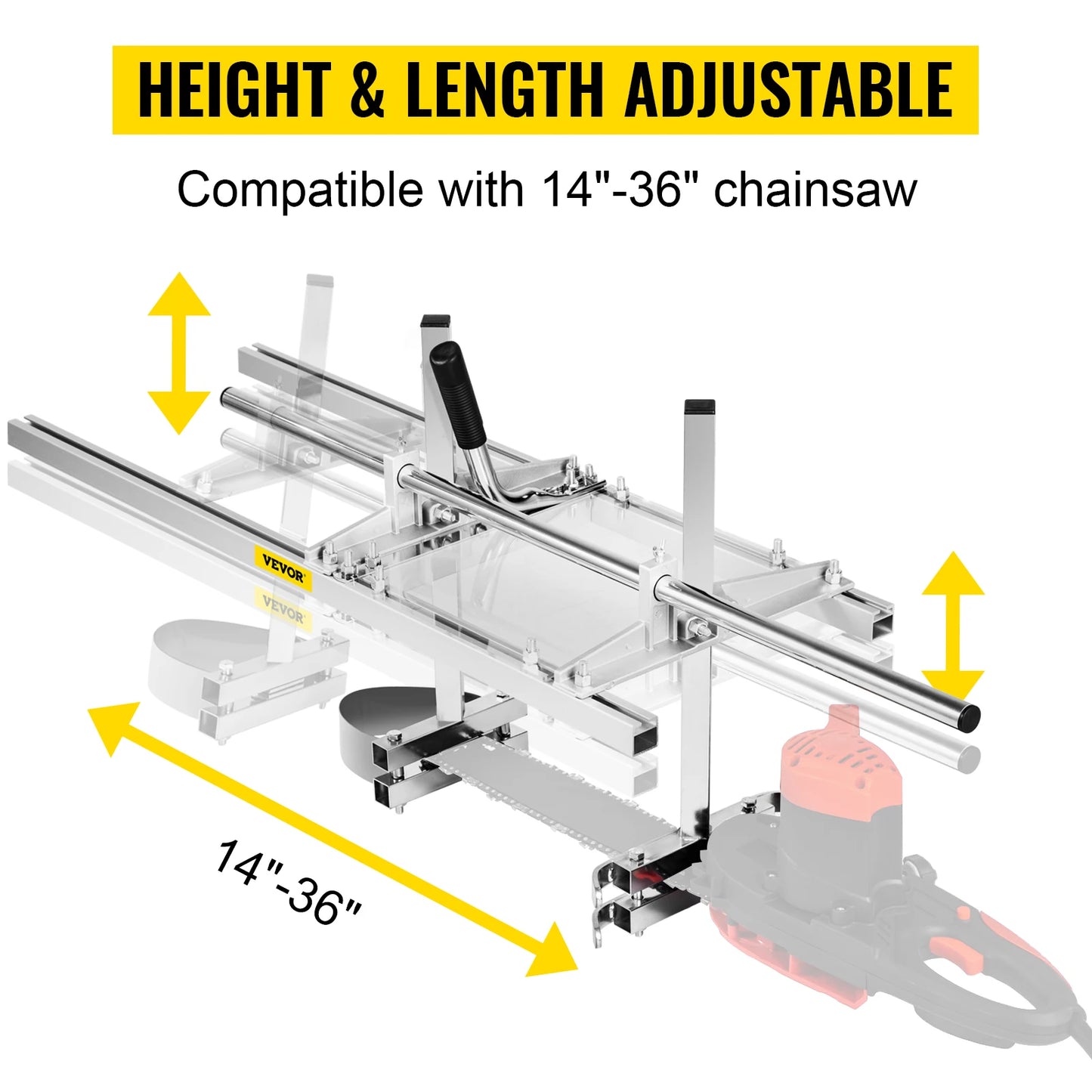 Chainsaw Mill Planking Guide Bar For Wood Lumber Cutting Portable Sawmill