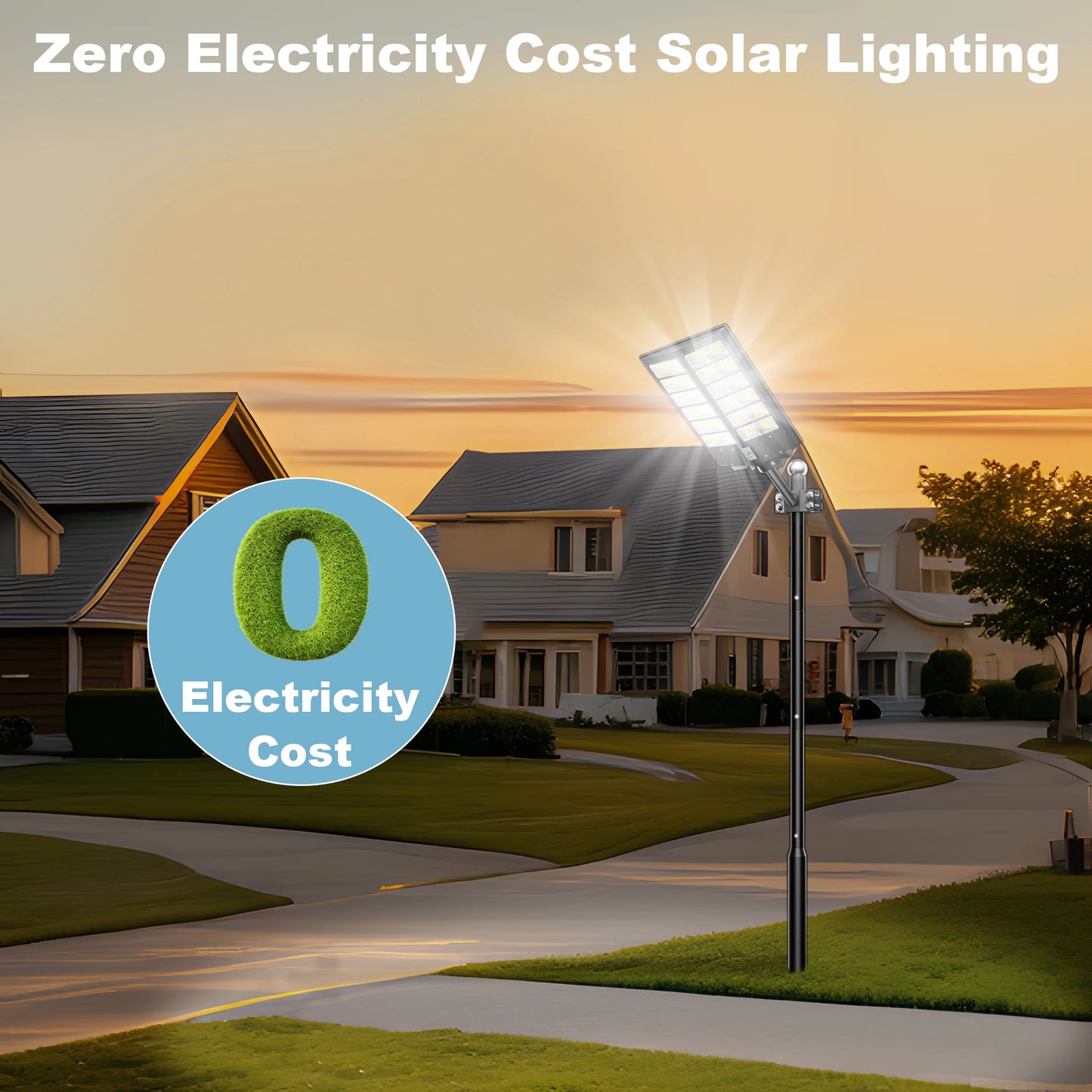 Six Thousand Watt Waterproof Solar Street Light With Motion Sensor