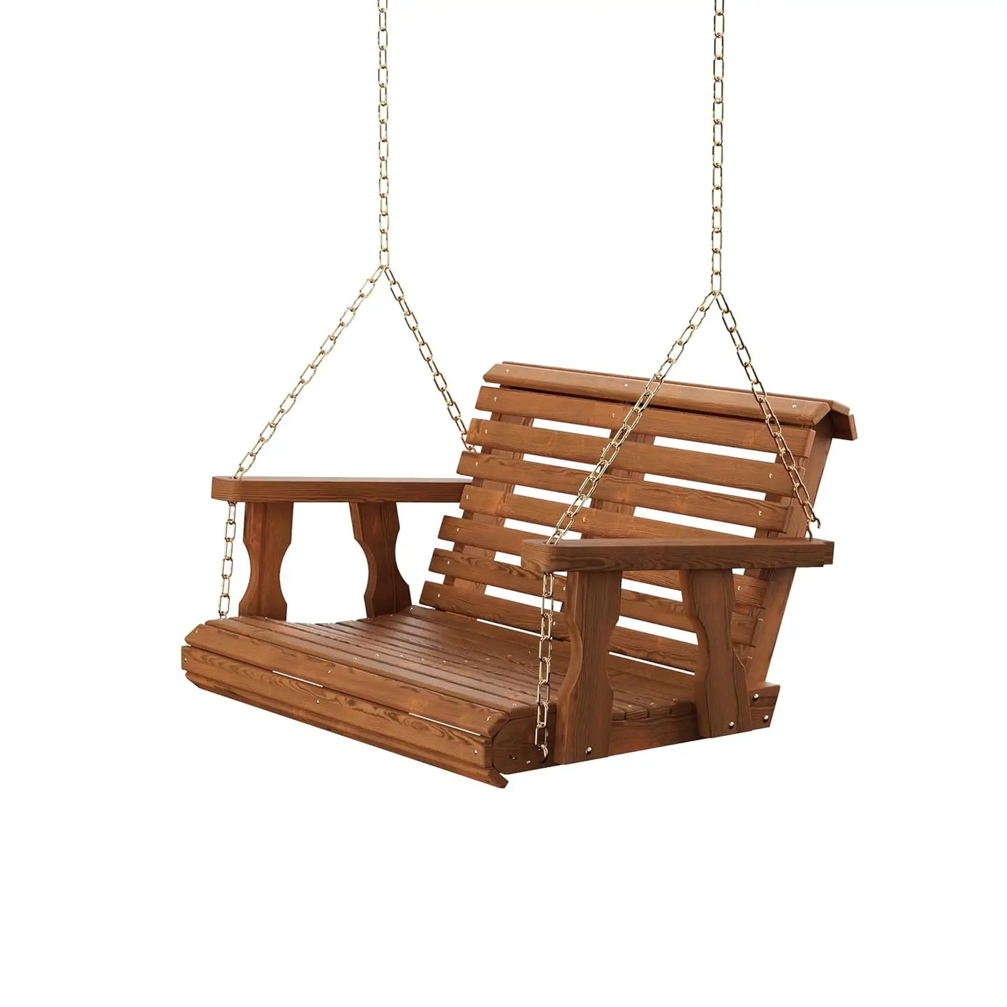 Heavy Duty 700Lb Rollback Porch Swing With Chains Outdoor
