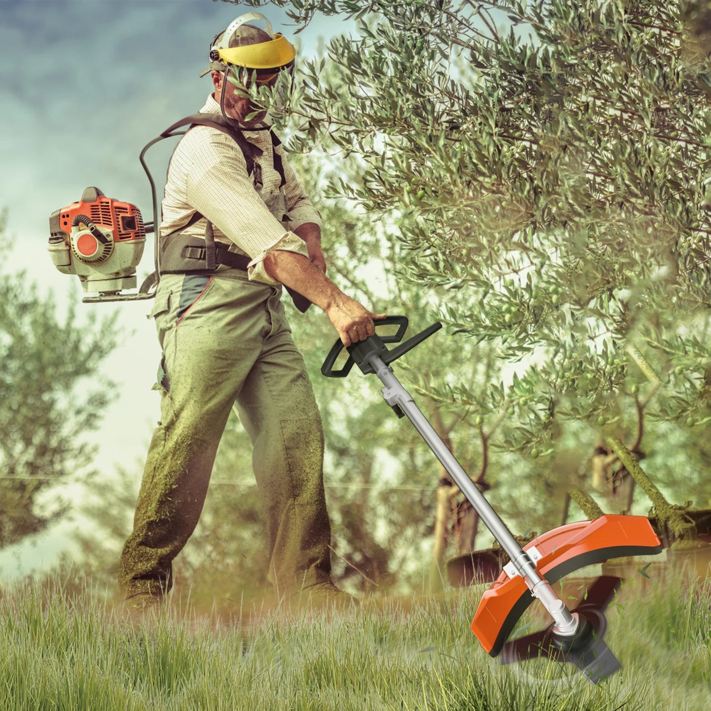 52cc 6-In-1 Gas Hedge Trimmer Multi-Tool For Yard Care