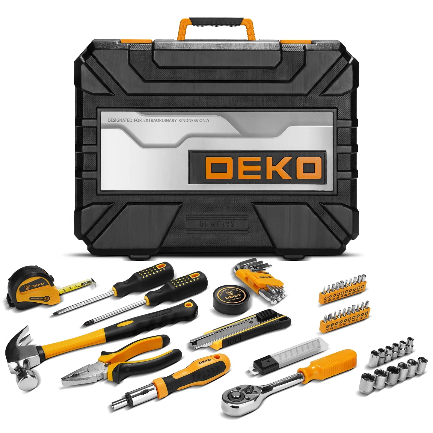 DEKOPRO 228Piece Socket Wrench Tool Set With Storage Case