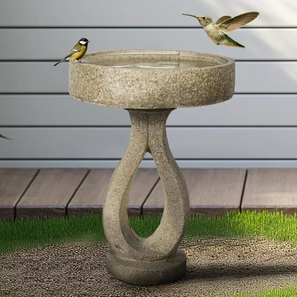 Elegant Weather Resistant Bird Bath For Outdoor Gardens And Patios