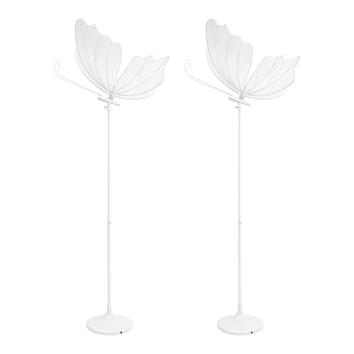 Two-Piece Butterfly LED Floor Lamps Set For Weddings