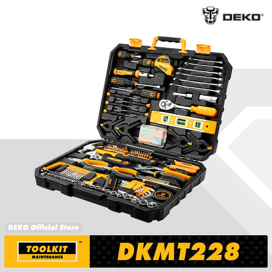 DEKOPRO 228Piece Socket Wrench Tool Set With Storage Case