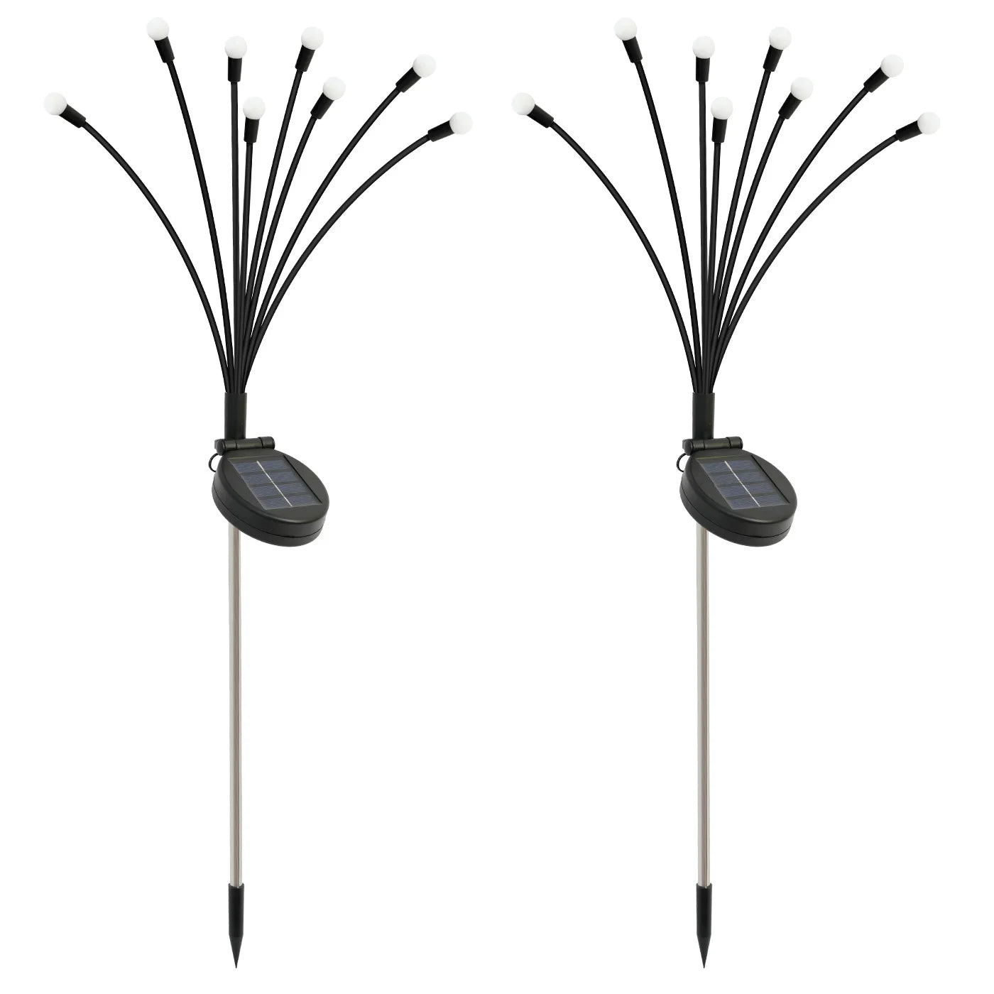 8-Head LED Solar Firefly Lights Outdoor Decorative Garden Pathway