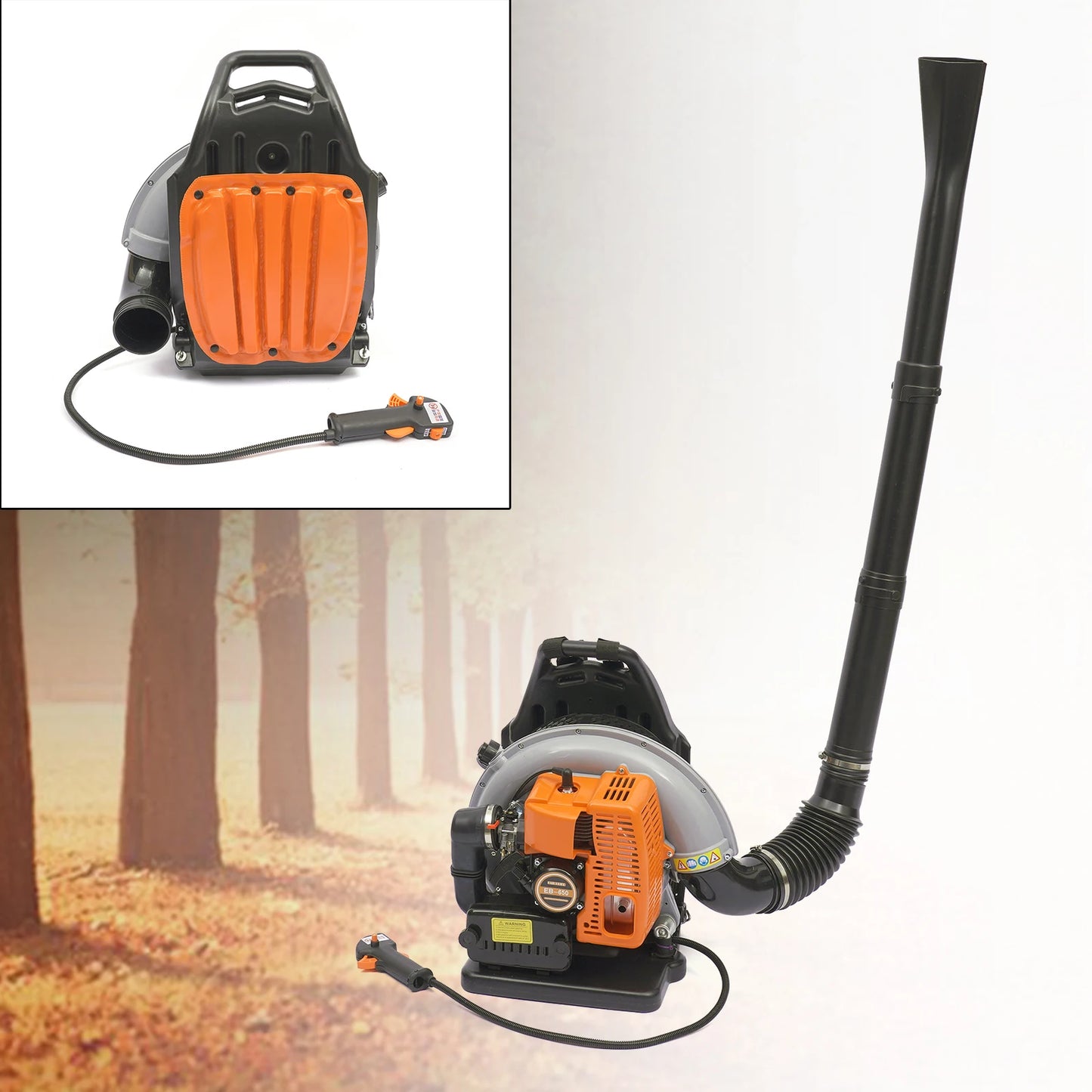 Gasoline Powered Backpack Leaf Blower For Road Sweep Snow Removal
