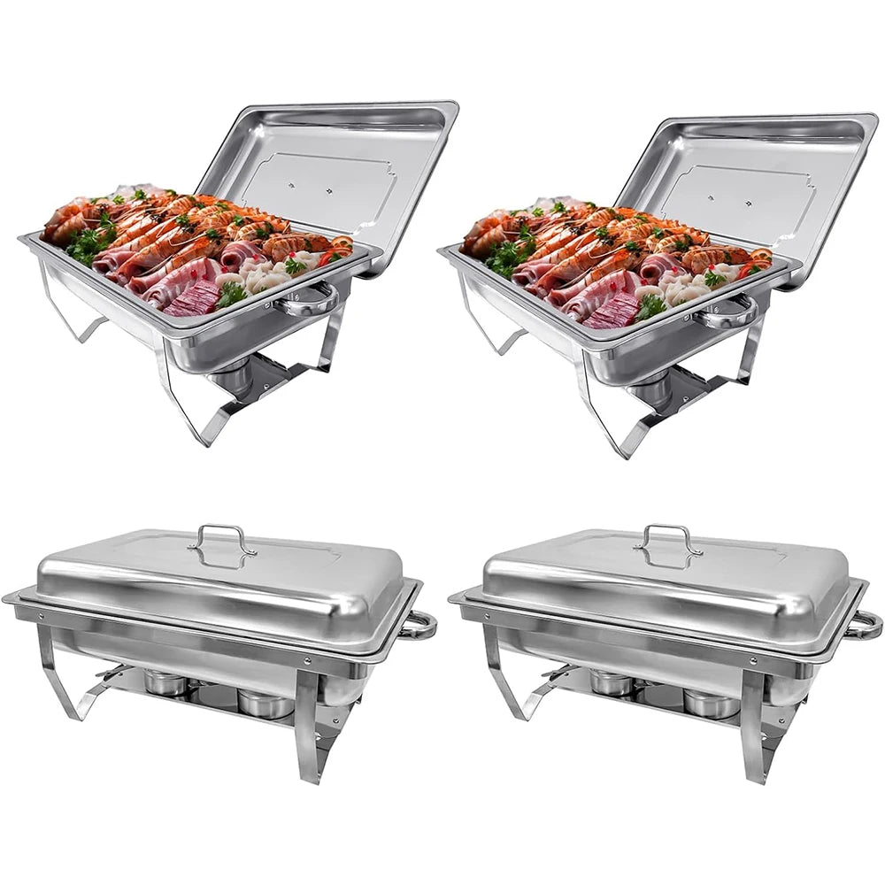 Electric Stainless Steel Chafing Dish Buffet Set For Catering