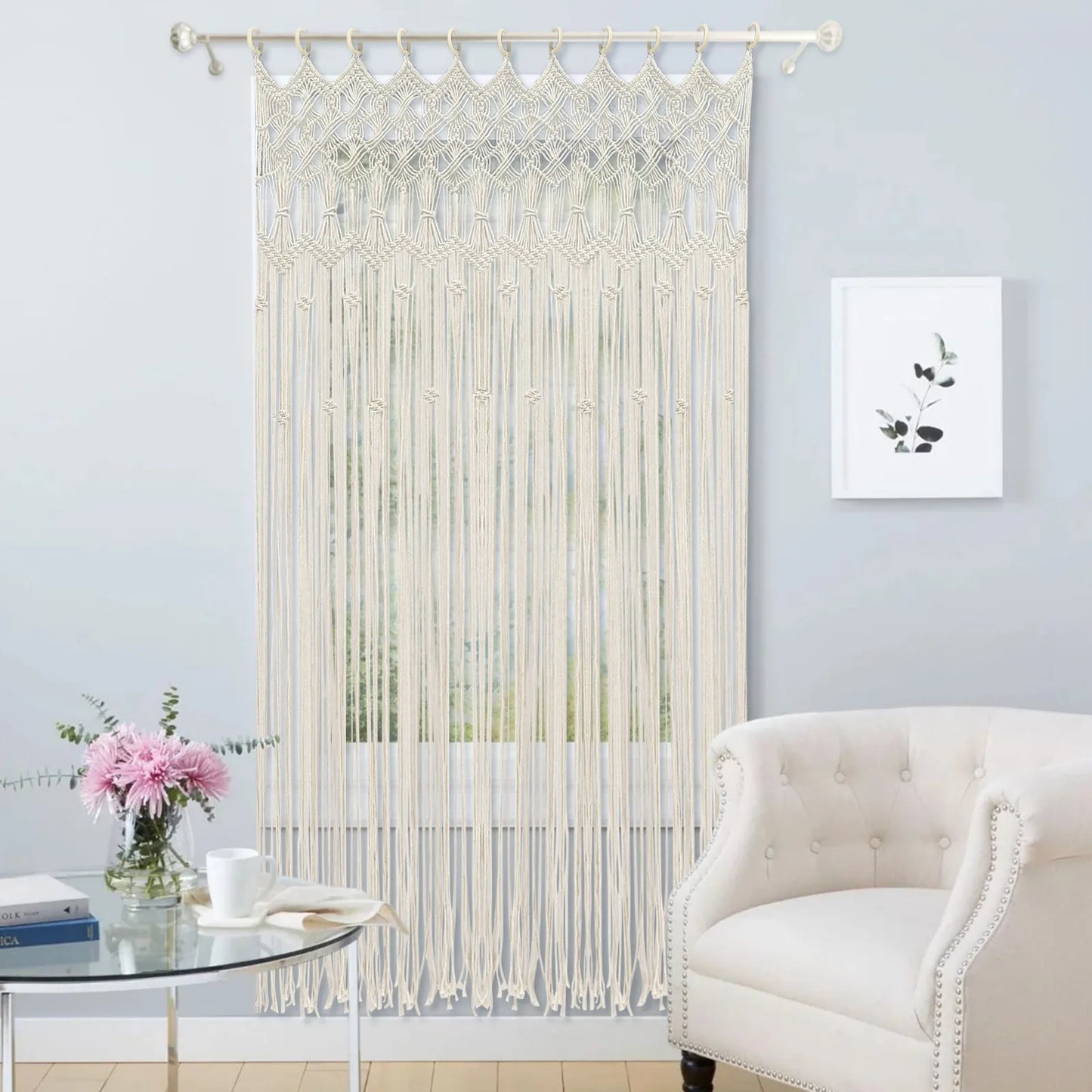 Bymaocar Macrame Wall Hangings Boho Tapestry Curtain