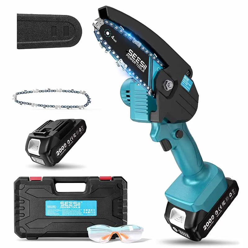 Seesii Cordless 18V Mini Chainsaw For Wood Cutting