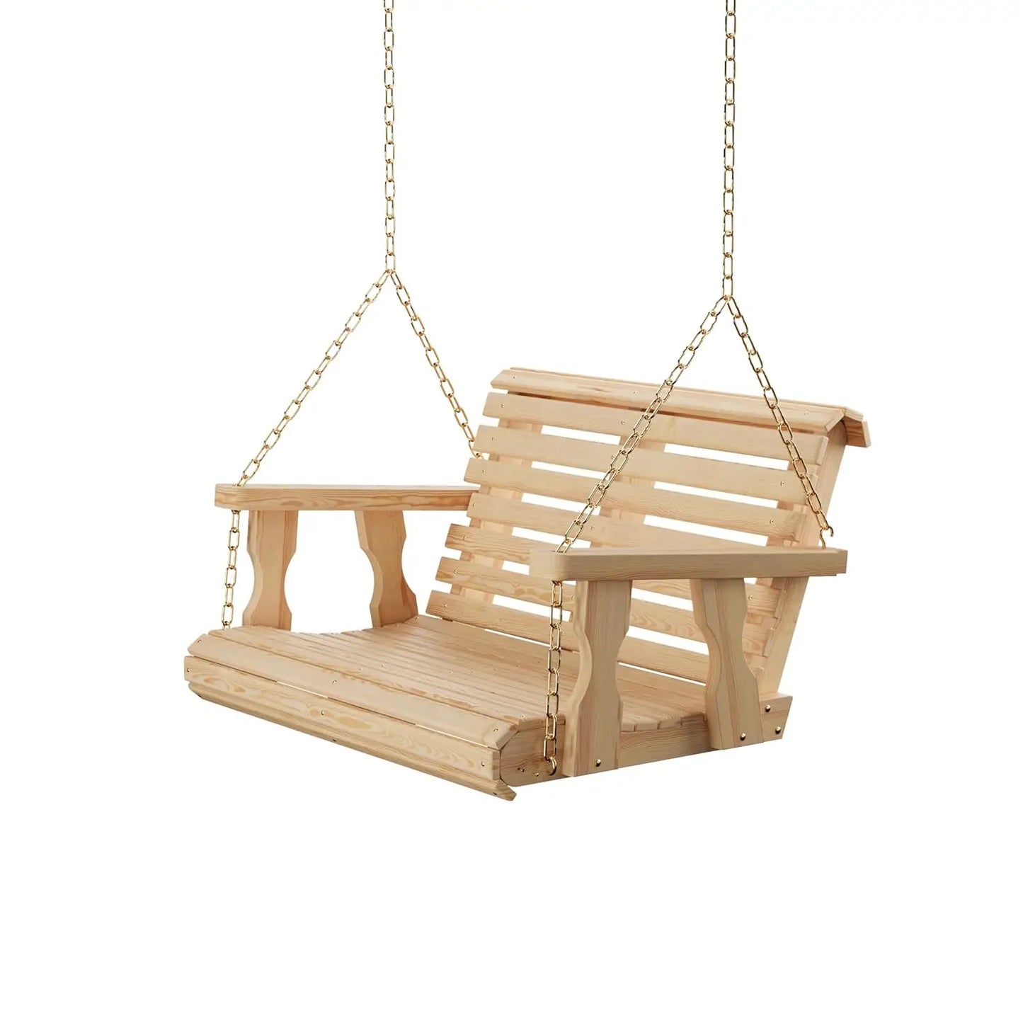 Heavy Duty 700Lb Rollback Porch Swing With Chains Outdoor