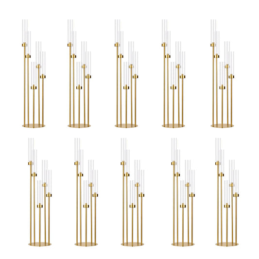 VINCIGANT Floor Candelabra 5 Arm LED Candle Holder For Weddings
