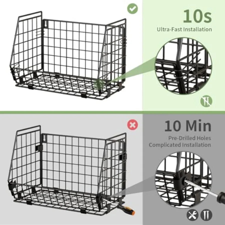 Wire Fruit Basket for Kitchen Storage: Hanging and Counter Basket for Vegetable Produce - Potato and Onion Storage for Pantry 3