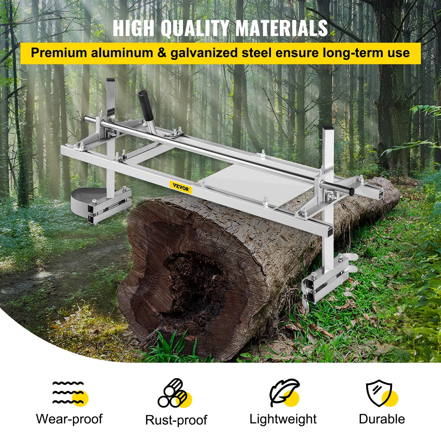 Chainsaw Mill Planking Guide Bar For Wood Lumber Cutting Portable Sawmill