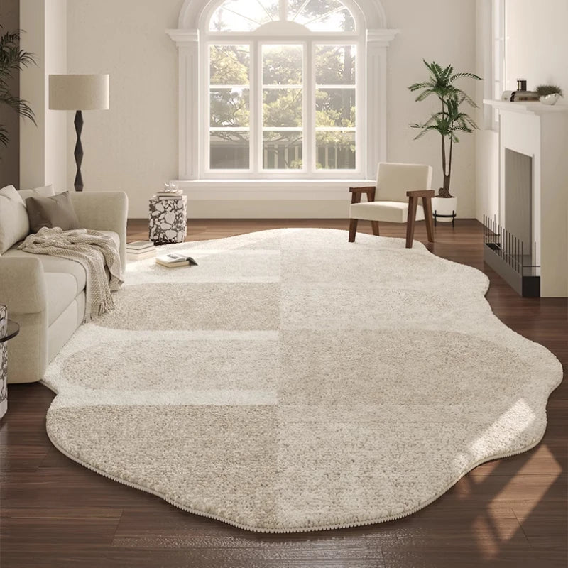 French Style Plush Rug For Living Room And Bedroom Washable