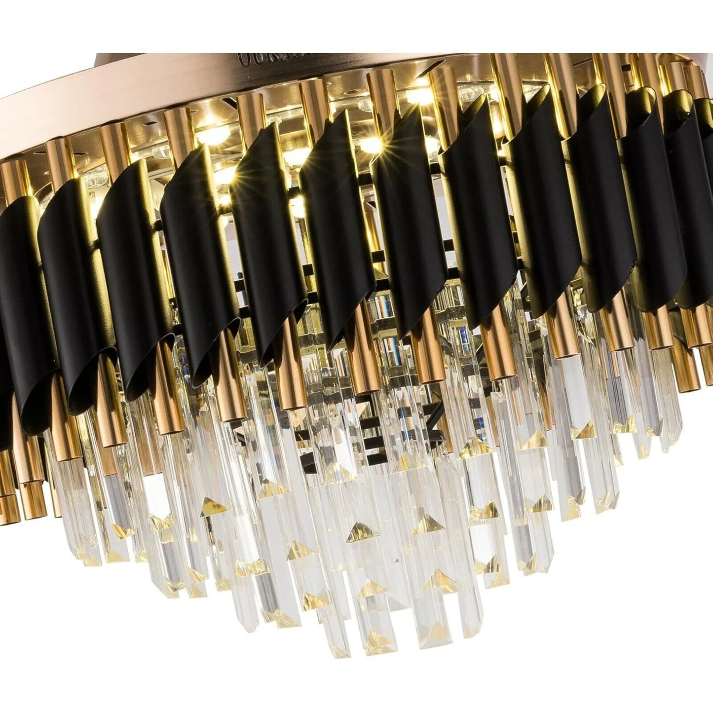 Crystal Ceiling Fan With LED Light, Remote Control