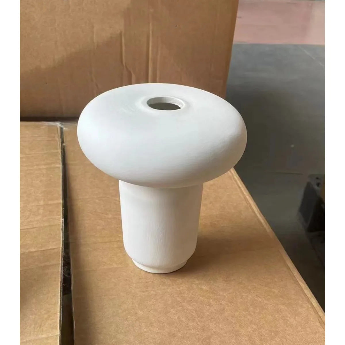 CZSAE Minimalist Ceramic Vase Wabi Sabi Unglazed Centerpiece Living Room Decor