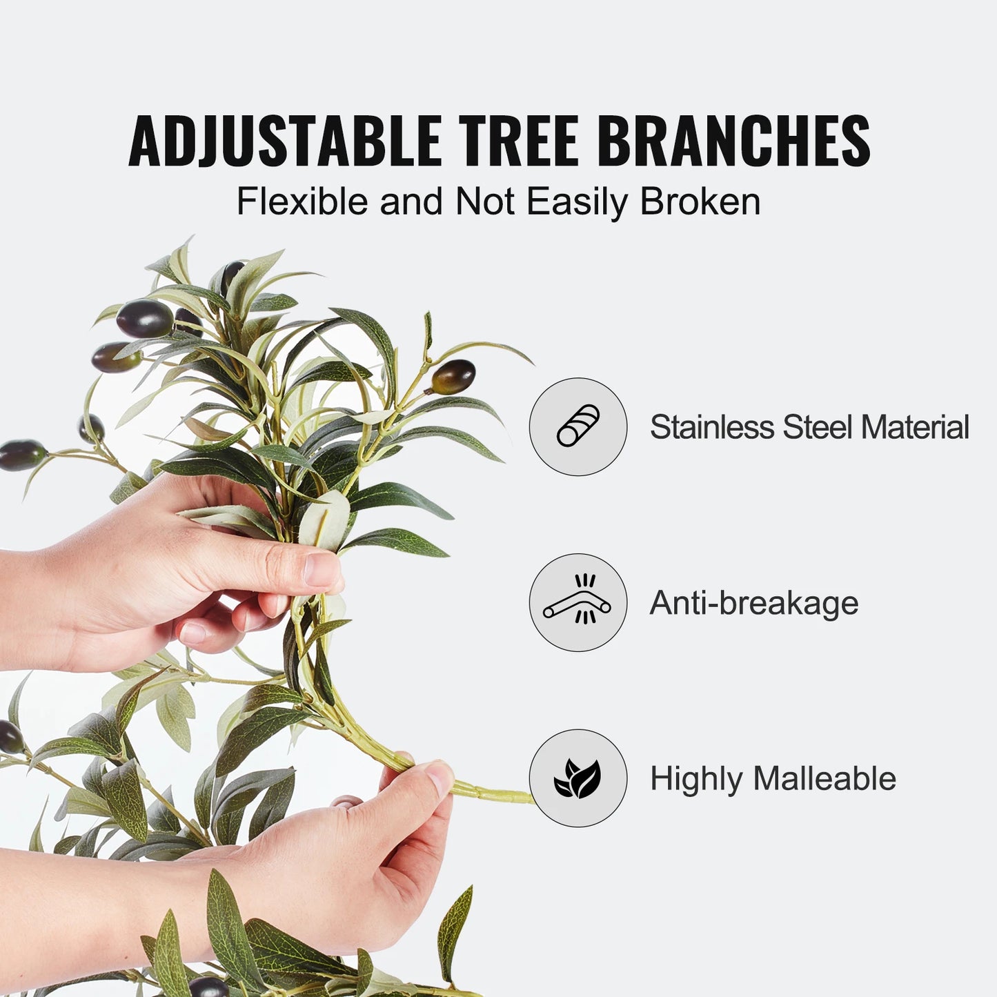 SucceBuy Artificial Olive Tree Faux Plant For Home Decor