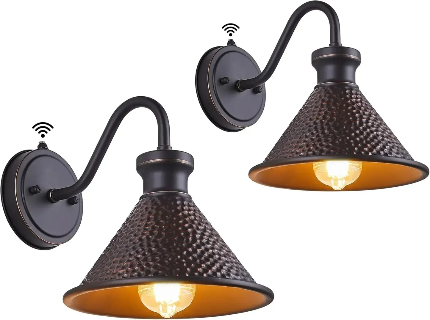 Dusk to Dawn Outdoor Wall Lights With Photocell 2 Pack