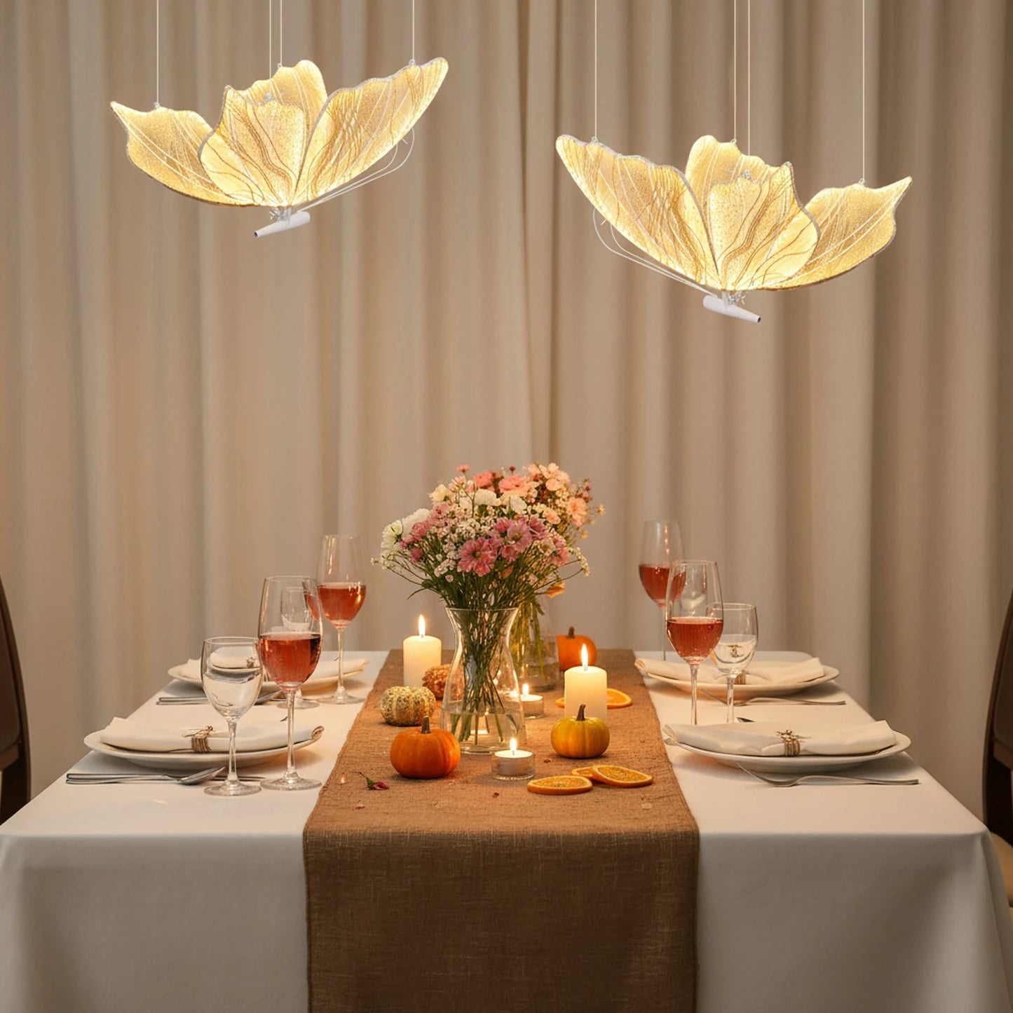 Wedding Butterfly Floor Lamp With LED Wings 2-Pack Adjustable Height