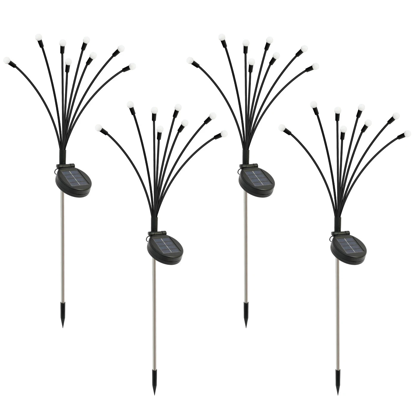 8-Head LED Solar Firefly Lights Outdoor Decorative Garden Pathway