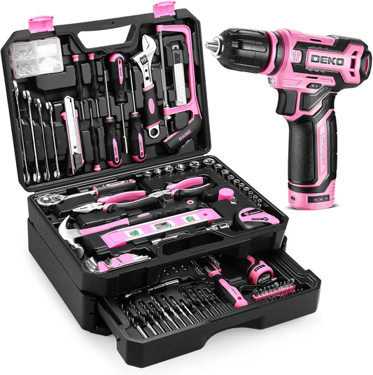 DEKO 12V Cordless Drill and Tool Kit Organizer Case